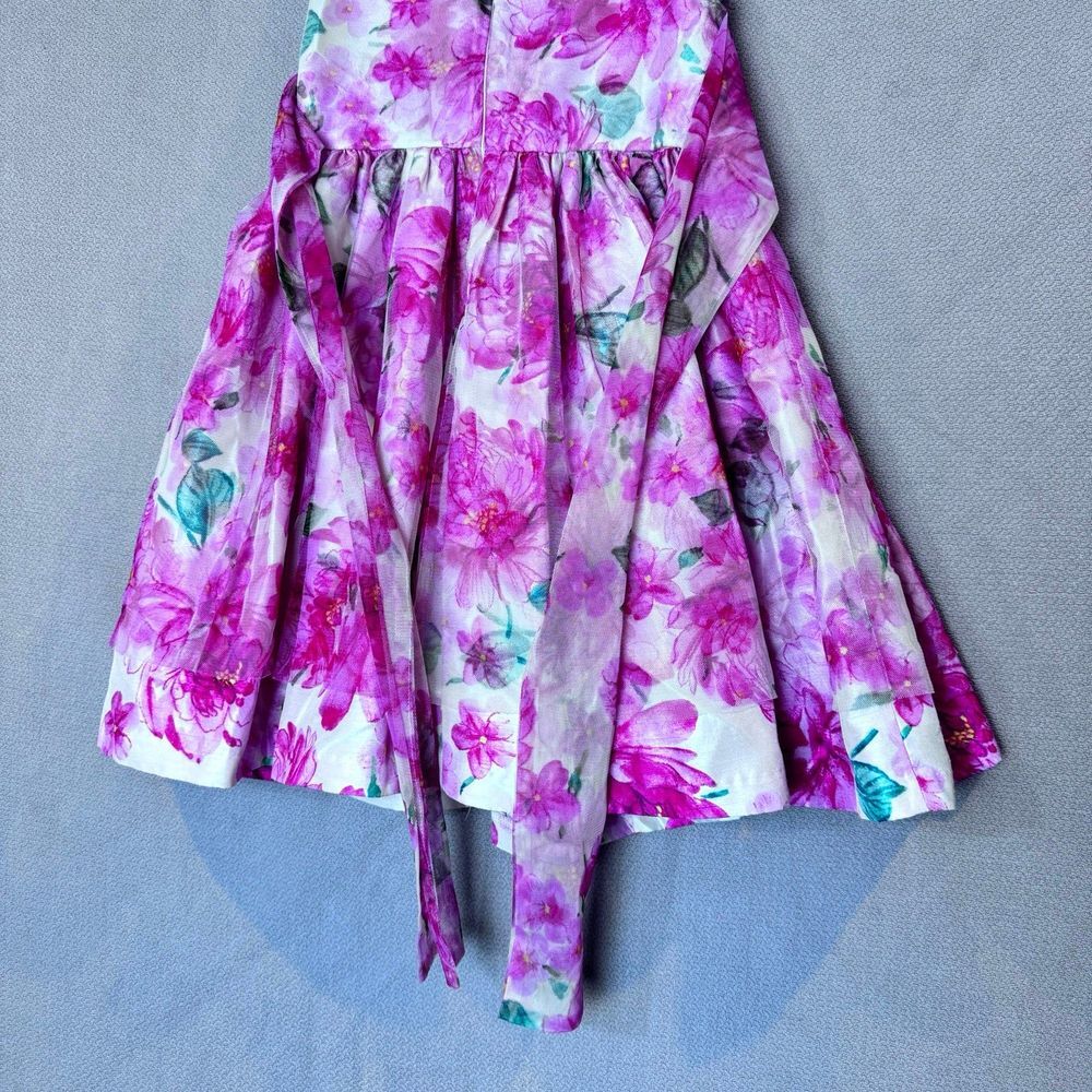 Bonnie Jean little girls fancy flower dress size 7T - Picture 6 of 10